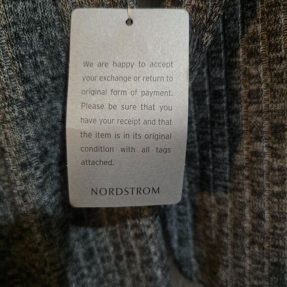 NWT Maggy London Womens Gray Textured Long Sleeve Tiered Dress Size 12 - Picture 7 of 10